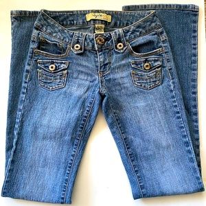 Tyte Low Rise Bootcut Jeans Medium Wash Blue Size 1